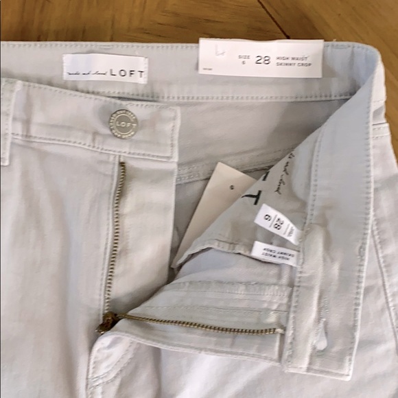 LOFT TIE DYE HIGH RISE SKINNY CROP JEANS - Picture 5 of 11